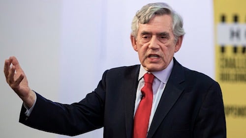 1Gordon Brown ancien premier ministre de Grande Bretagne