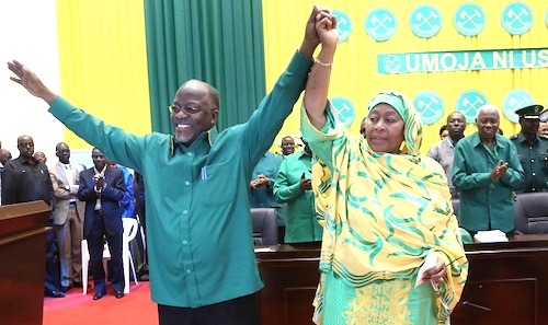 2Magufuli and Samia Suluhu Hassan