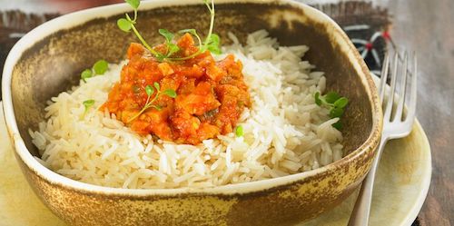 2riz basmati a la bolognaise
