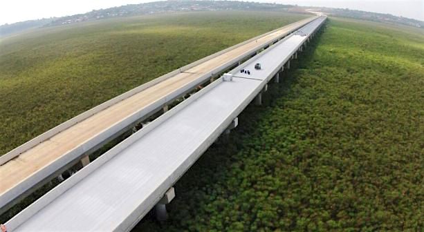Entebbe Express Way is partly funded by Exim Bank of China