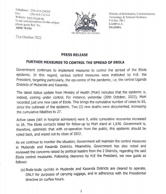ERTYU alimentaire en somalie lutte contre le cancer en cote divoire ebola en ouganda le point sanitaire hebdomadaire en afrique