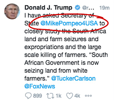 Trump Pompeo Twitter